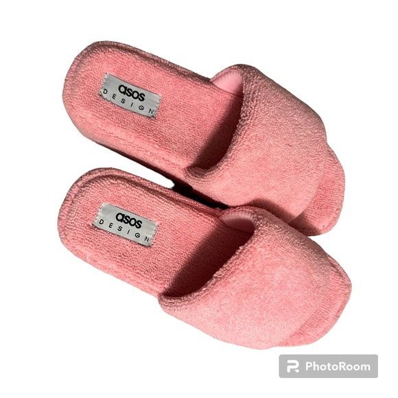 ASOS DESIGN Taya padded flatform sandals in pink - Picture 3 of 11